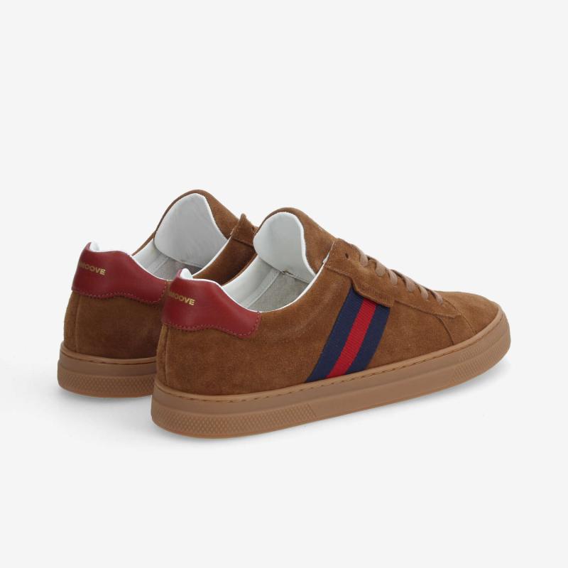 SPARK GANG M - SUEDE/STRAP - WHISKY/BLEU MARINE